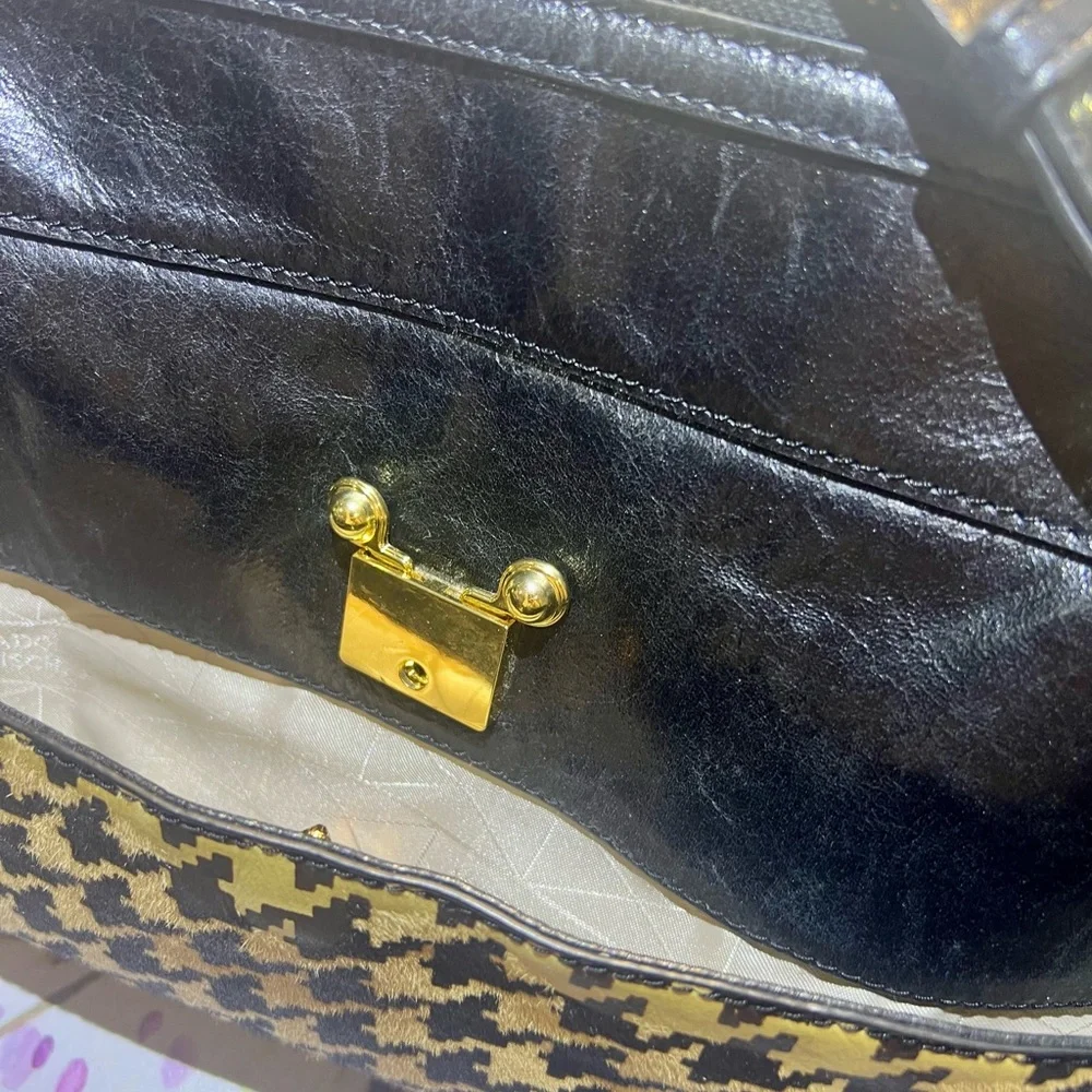 Badgley Mischka Houndstooth Miranda shoulder bag - Picture 5 of 10